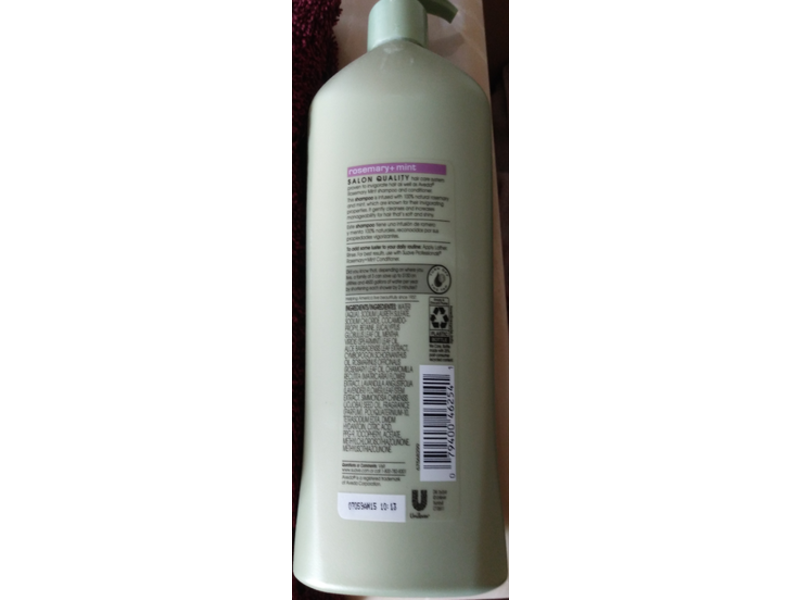Suave Invigorating Clean Shampoo, Rosemary + Mint, 18 fl oz/532 mL