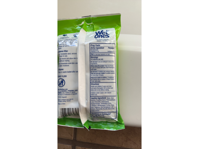 Wet Ones Antibacterial Hand Wipes, Spring Bliss, 25 count