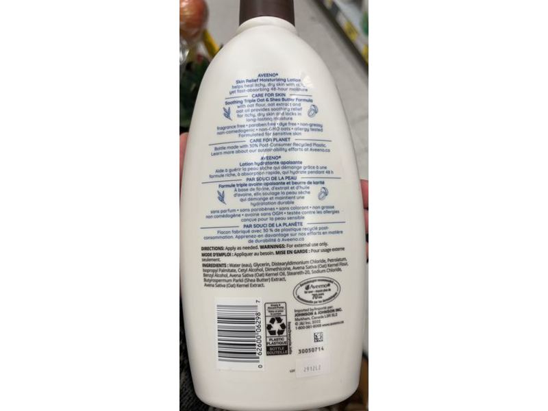 Aveeno Skin Relief Moisturizing Lotion, Shea Butter, 532 mL