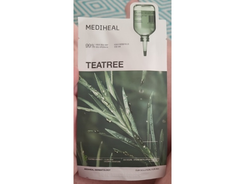 Mediheal Calming Moisture Essential Mask, Teatree, 0.8 fl oz/24 mL