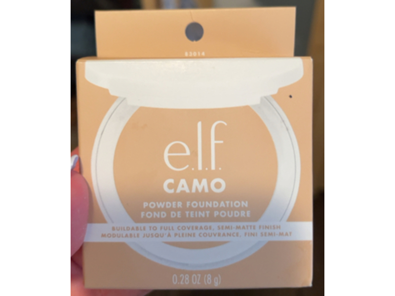e.l.f. Camo Powder Foundation, Light 250 W, 0.28 oz/8 g
