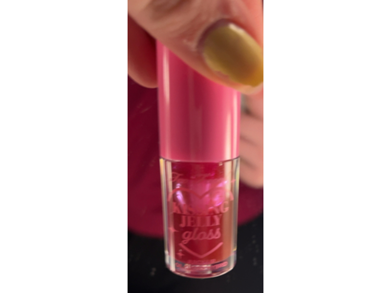 Too Faced Kissing Jelly Lip Oil Gloss, Raspberry, 0.15 fl oz