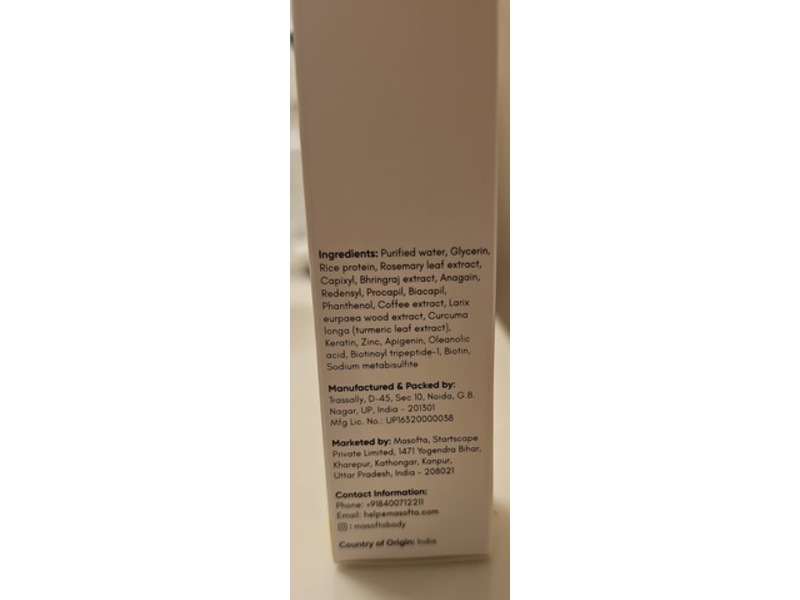 Masofta Hair Growth Serum, 1.69 fl oz/50 mL