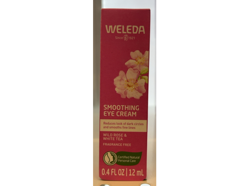 Weleda Smoothing Eye Cream, Wild Rose & White Tea, 0.4 fl oz/12 mL