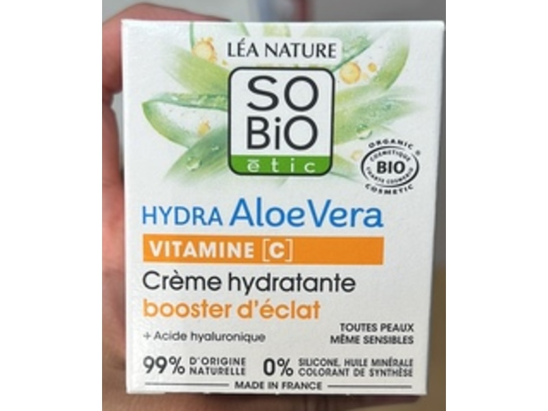 Lea Nature So Bio Etic Radiance Boost Hydrating Cream, Aloe Vera+ Vitamin C, 50 mL, Pack Of 2