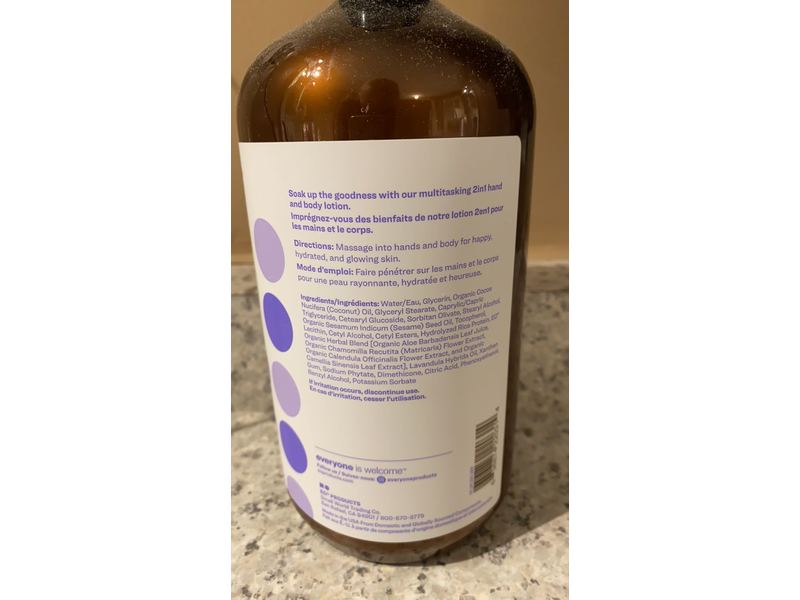 Everyone Nourishing Lotion, Lavender + Aloe, 32 fl oz/946 mL