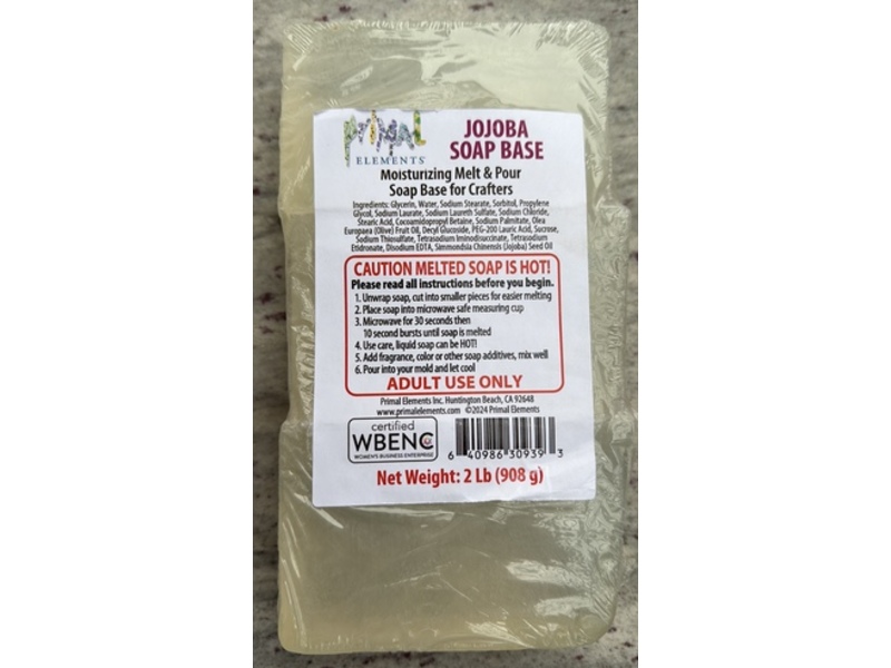 Primal Elements Soap Base, Shea Butter, 908 g