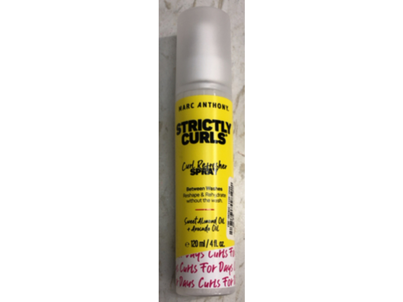 Marc Anthony Strictly Curl Refresher Spray, Sweet Almond Oil + Avocado Oil, 4 fl oz/120 mL