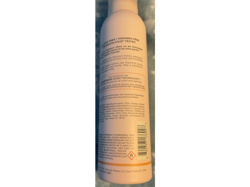 Being Frenshe Ritual Refresh Dry Shampoo, Hyaluronic Acid + Rice Starch, 5 oz/144 g