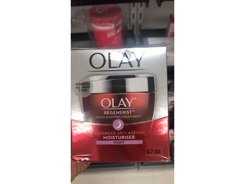 Olay Regenerist Micro-Sculpting Cream Night Advanced Anti-Ageing Moisturiser, 50g