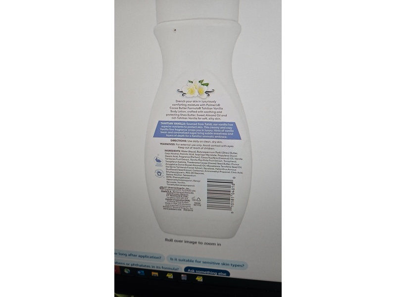 Palmer's Cocoa Butter Formula Body Lotion, Tahitian Vanilla, 8.5 fl oz/250 mL