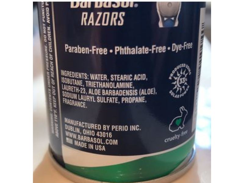 Barbasol Thick & Rich Shaving Cream, Soothing Aloe, 10.5 oz/298 g