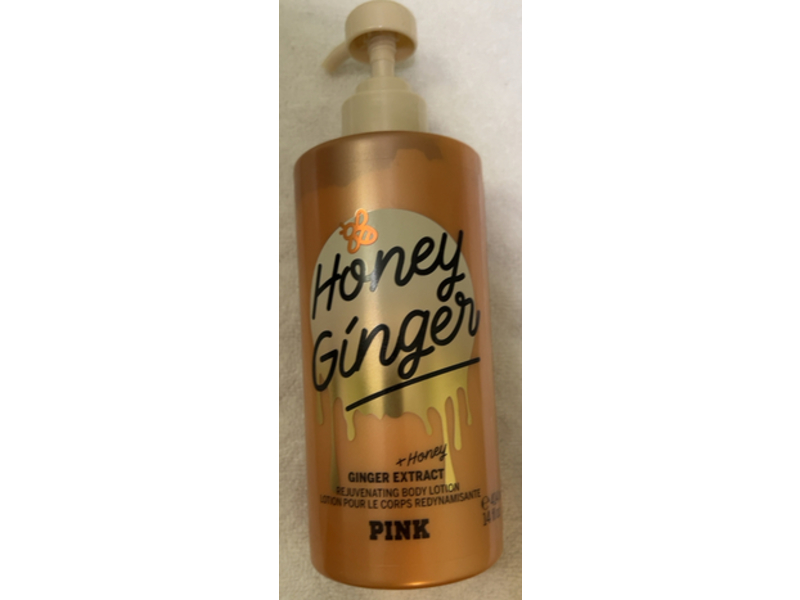Pink Rejuvenating Body Lotion, Honey & Ginger, 14 fl oz/414 mL