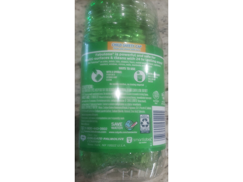 Fabuloso Multi-purpose Cleaner, Passion of Fruits,16.9 fl oz/500 mL, Pack Of 2