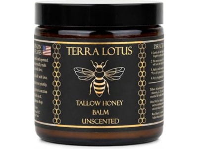 Terra Lotus Tallow Honey Balm, Unscented, 4 oz/118 mL