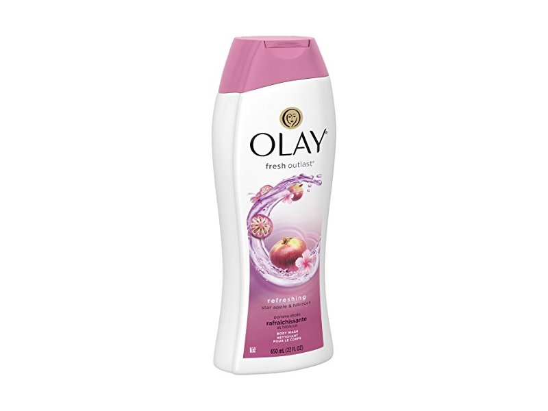 Olay Fresh Outlast Body Wash, Star Apple & Hibiscus, 22 oz