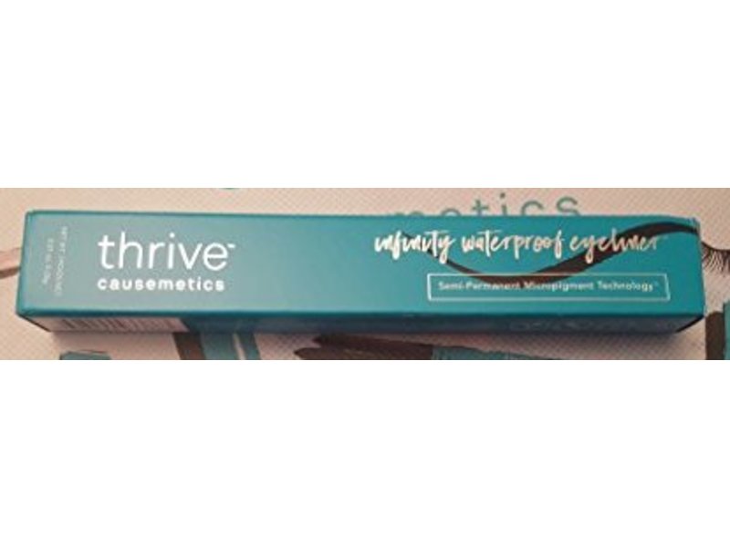 Thrive Causemetics Infinity Waterproof Eyeliner, Lauren (Black Matte), 0.01 oz/0.28 g