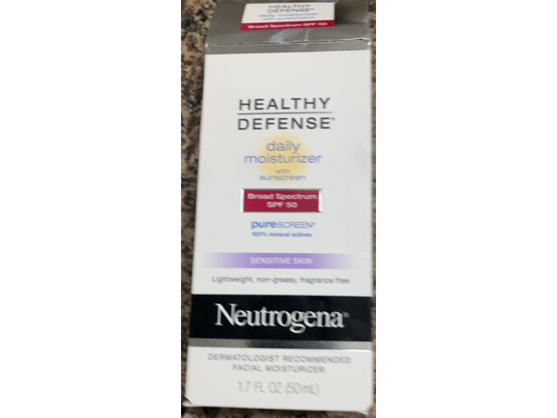 Neutrogena Daily Moisturizer, SPF 50, 1.7 fl oz/50 mL