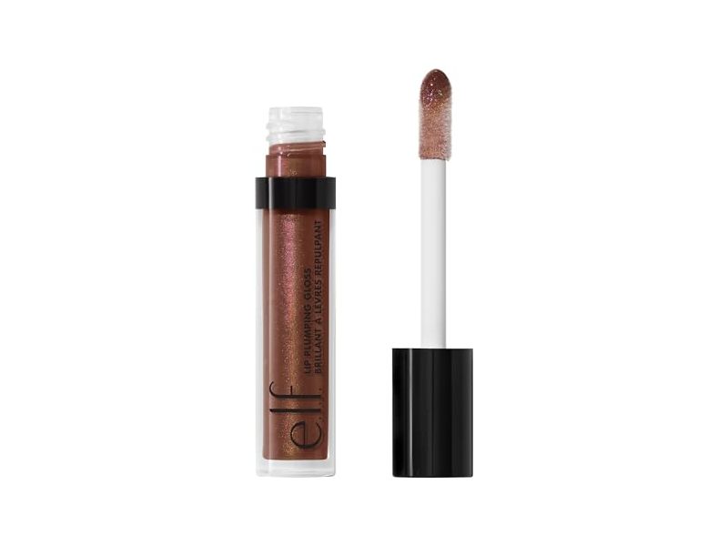 e.l.f. Cosmetics Lip Plumping Gloss, Chocolate Glaze, 0.10 fl oz/3 mL