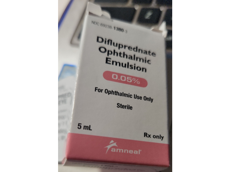 Difluprednate Ophthalmic Emulsion 0.05%, 5 mL, Amneal (Rx)