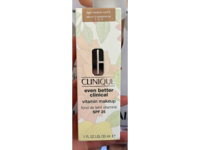Clinique Even Better Clinical Foundation, Light Medium Cool 5, SPF 25, 1 fl oz/30 mL