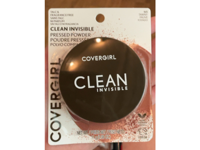 Covergirl Clean Invisible Pressed Powder, Tawny 165, 0.38 oz/11 g
