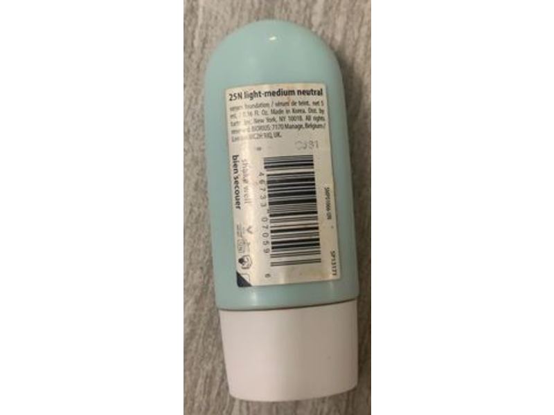 Tarte Sea Hydroflex Serum Foundation, 25N Light-Medium Neutral, 0.16 fl oz/6 mL