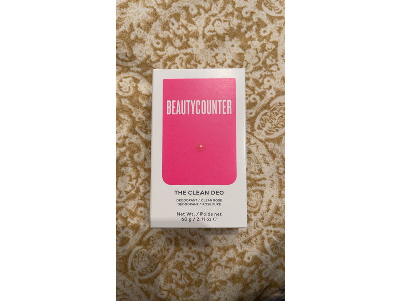 BeautyCounter The Clean Deo Deodorant, Clean Rose, 2.11 oz/60 g
