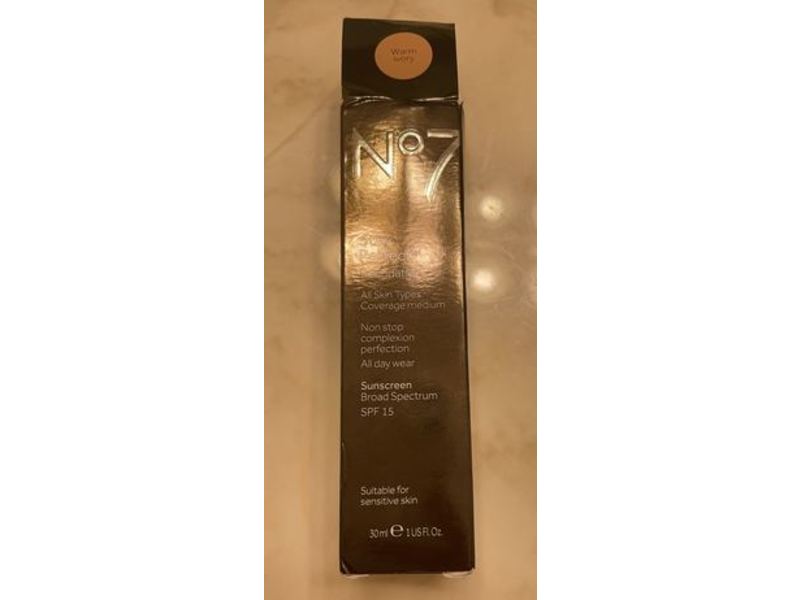 No 7 Spray Perfect Foundation, Warm Ivory, SPF 15, 1 fl oz/30 mL