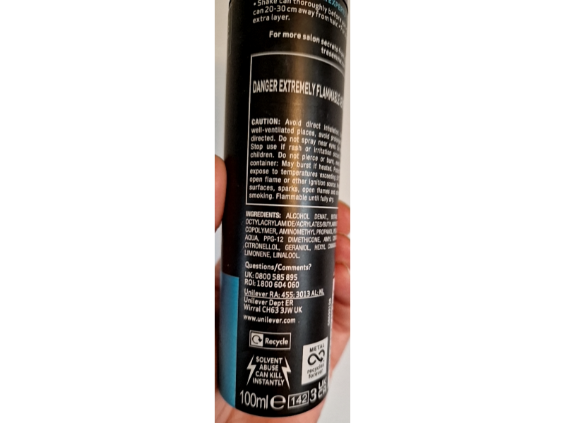TreSemme Firm Hold Hairspray, Level 3, 100 mL