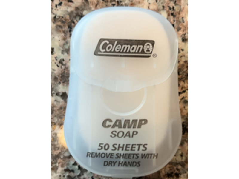 Coleman Dishes & Hands Camp Soap Sheets, 50 Count