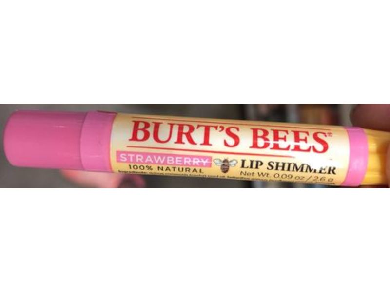 Burt's Bees Lip Shimmer, Strawberry, 0.09 oz/26 g