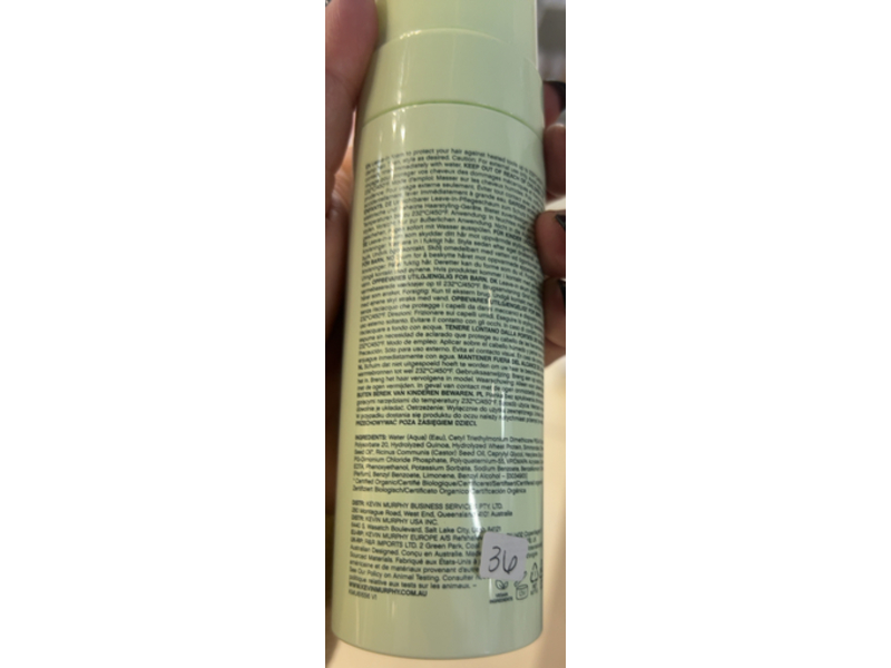 Kevin.Murphy Heated. Defense Leave-In Heat Protection, 5.1 fl oz/150 mL