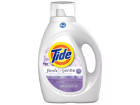 Tide Fresh & Gentle Liquid Laundry Detergent, White Lavender, 64 Loads, 84 fl oz/2.48 L - thumbnail 1