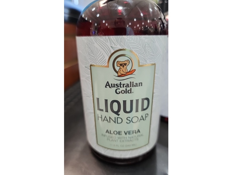 Australian Gold Liquid Hand Soap, Aloevera,11.5 fl oz/340 mL