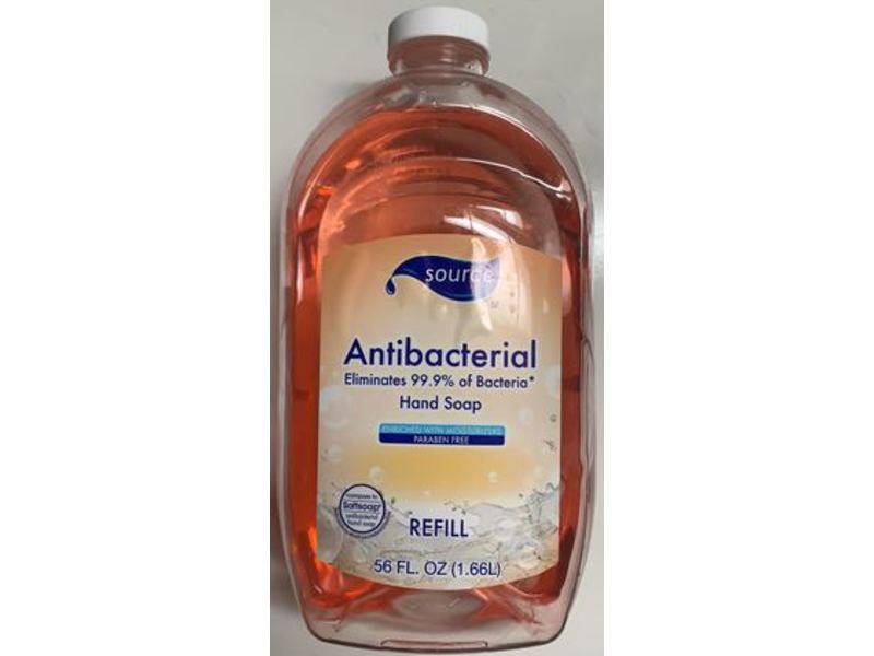 Source Antibacterial hand Soap, Refill, 56 fl oz/1.66 L