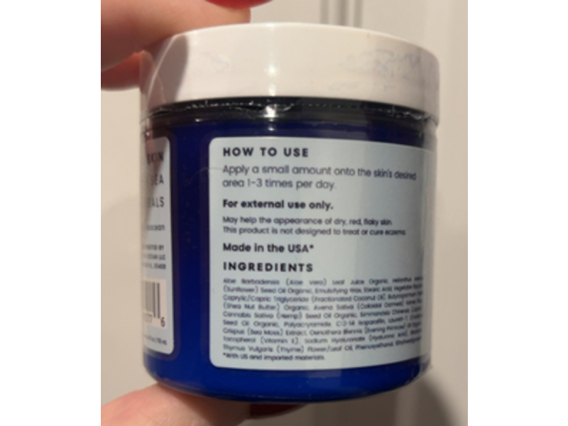 The Ocean Healed My Eczema Soothing Cream, Sea Moss, Aloe vera & Oats, 4 fl oz/118 mL