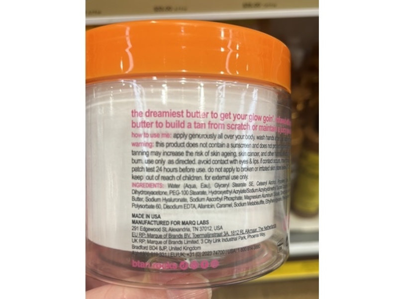 B.Tan There You Glow Gradual Tan Butter, 6.7 fl oz/198 mL