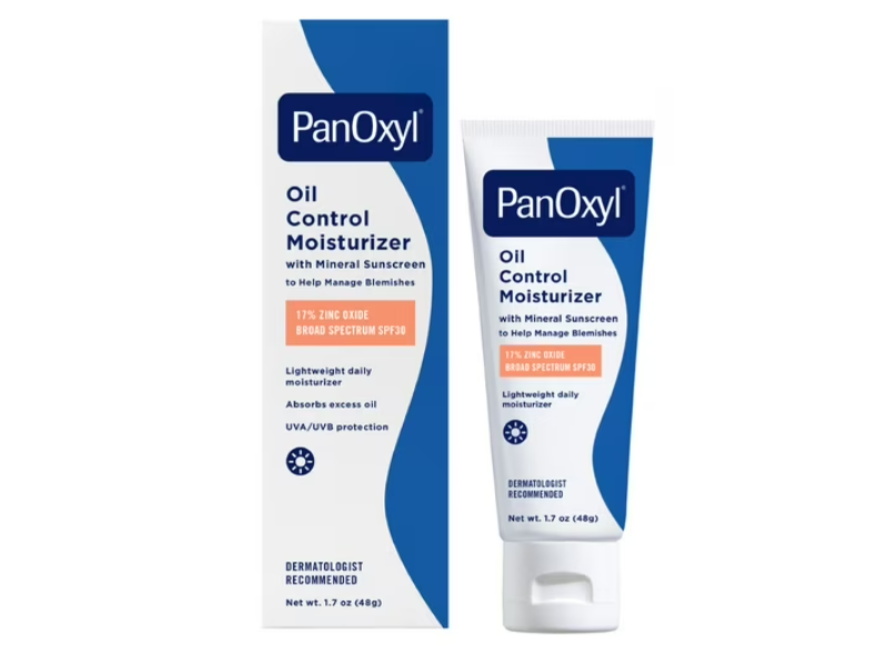 PanOxyl Oil Control Moisturizer Mineral Sunscreen, SPF 30, 1.7 oz/48 g.
