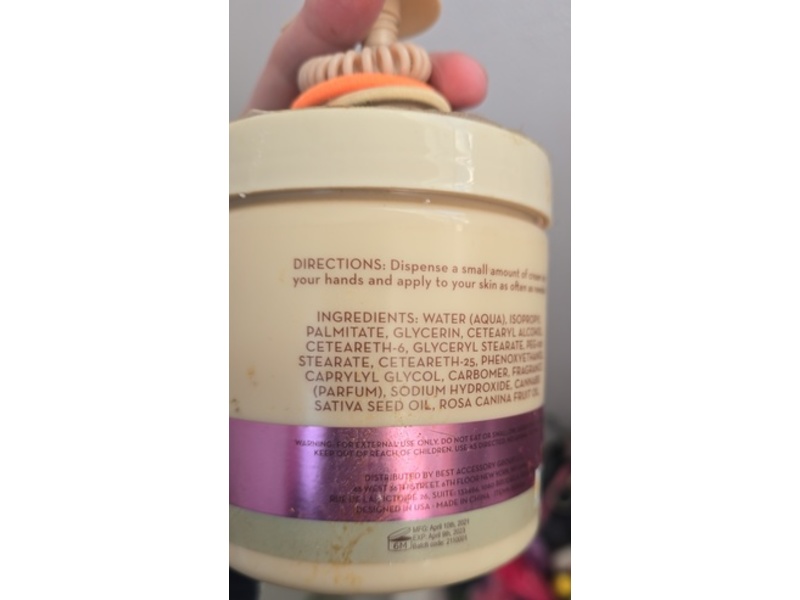 Hemp+ Hydration Cream, Hemp Seed Oil + Rosehip Oil, 16.9 fl oz/500 mL