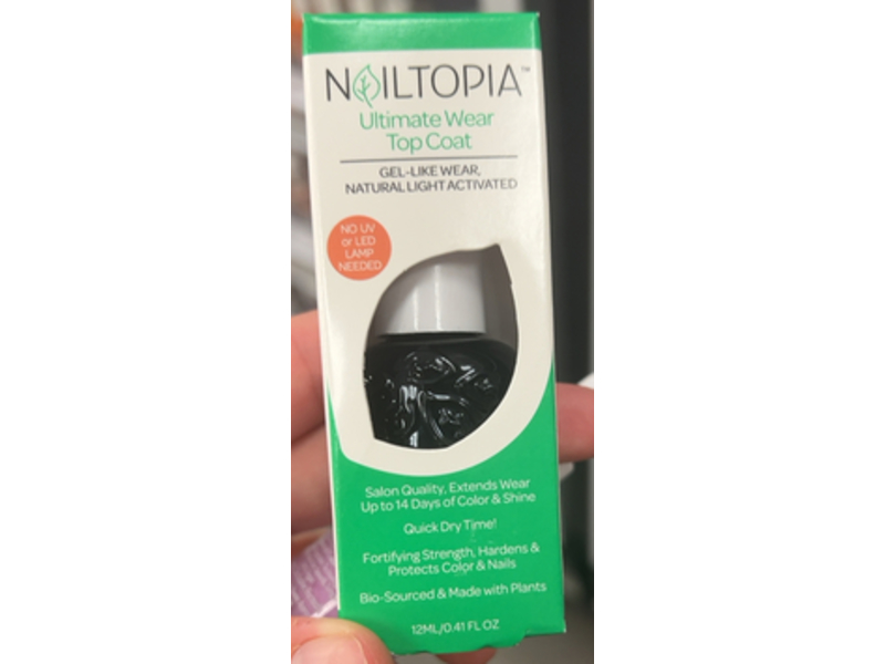 Nailtopia Ultimate Wear Top Coat, 0.41 fl oz/12 mL