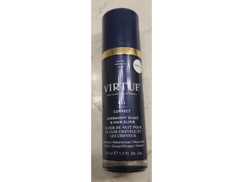 Virtue Correct Overnight Scalp & Hair Elixir, 1.7 fl oz/50 mL