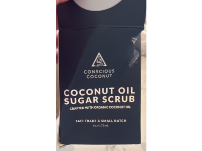 Conscious Coconut Sugar Scrub, Coconut Oil, 6 oz/175 mL