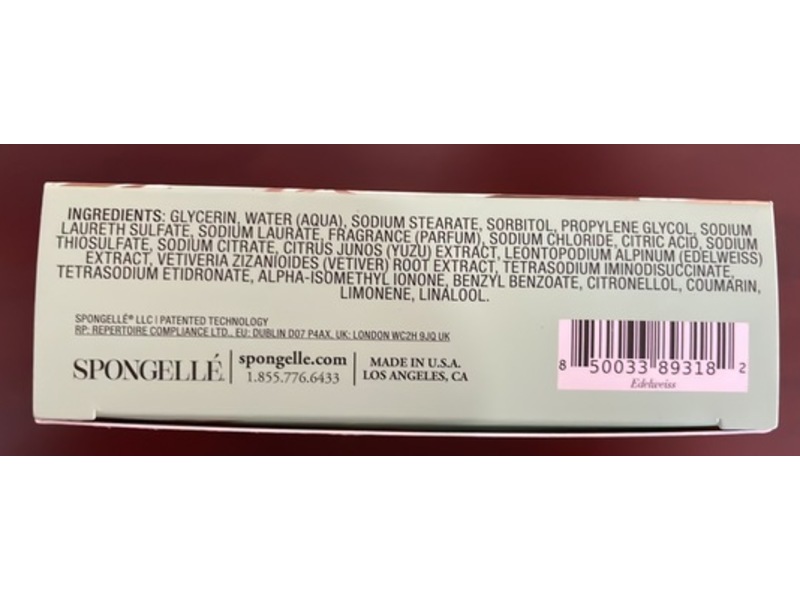 Spongelle Edelweiss Bar Soap, 3 oz/85 g