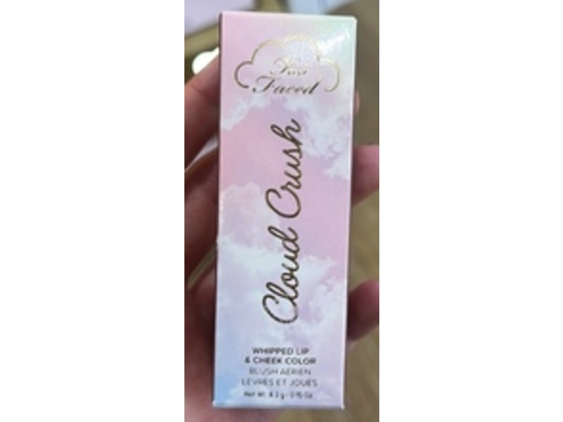 Too Faced Cloud Crush Whipped Lip & Cheek Color, Milk & Cookies, 0.15 oz/4.3 g