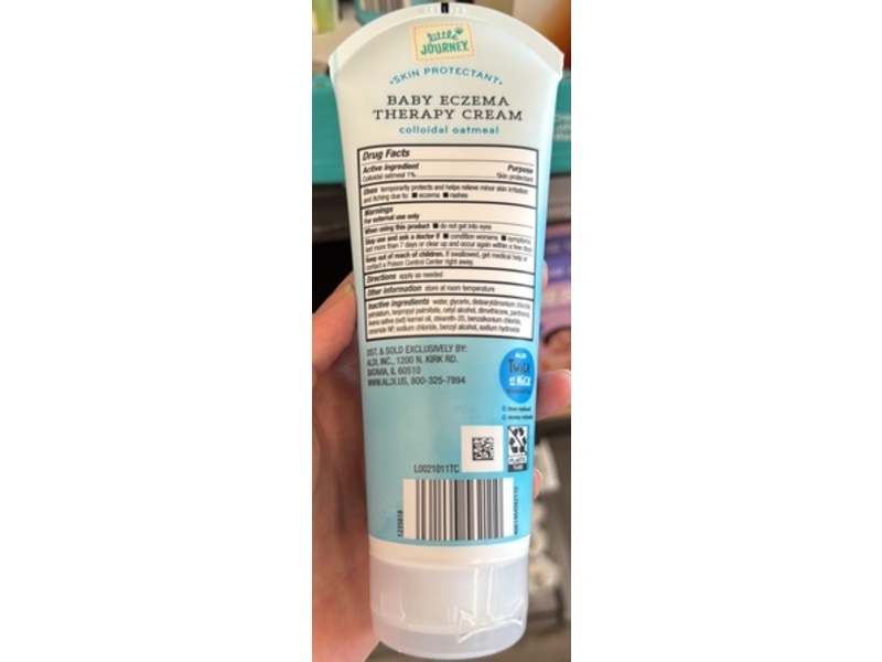 Little Journey Baby Eczema Therapy Cream, Colloidal Oatmeal, 8 oz/227 g