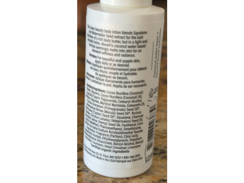 Aluram Clean Beauty Body Lotion, 2 fl oz/60 mL