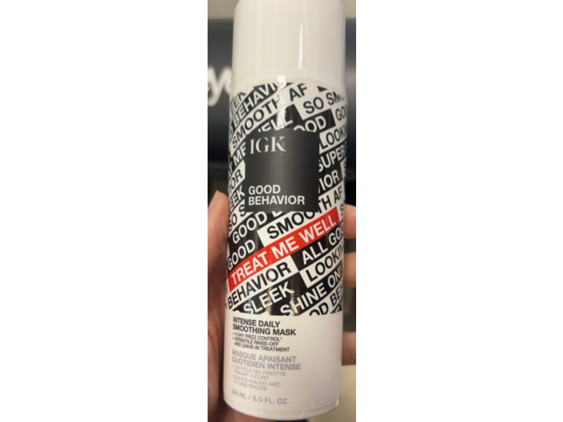 Igk Good Behavior Intense Daily Smoothing Mask, 5.0 fl oz/148 mL