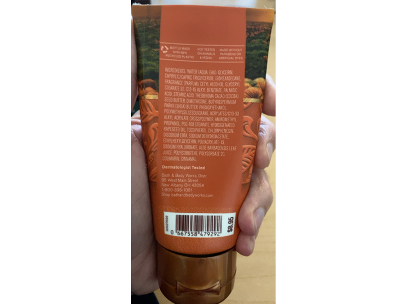 Bath & Body Works Pumpkin Pecan Waffles Body Cream, Shea Butter + Hyaluronic Acid, 2.5 oz/70 g