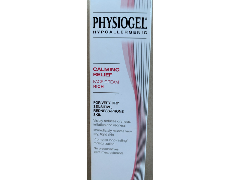 Physiogel Hypoallergenic Calming Relief Face Cream, Rich, 40 mL